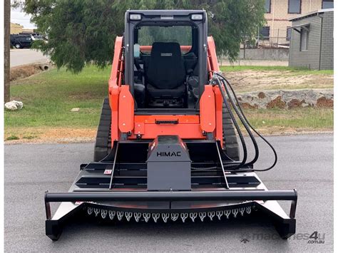 open cab skid steer brush hogging|high flow brush cutter for skid steer.